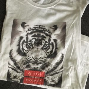 Grrrl power tiger tee!